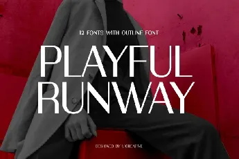 Playful Runway Family font