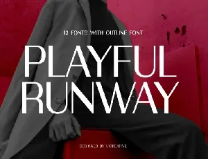 Playful Runway Family font