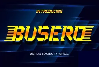 Busero Display font