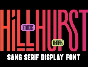 Hillhurst font