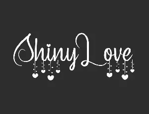 Shiny Love Demo font