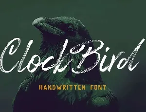 Clock Bird font