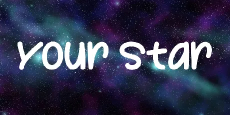 Your Star font