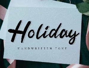 Holiday Script Typeface font