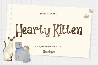 Hearty Kitten font