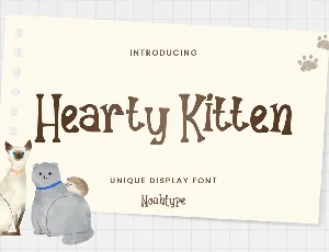 Hearty Kitten font