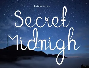 Secret Midnigh font