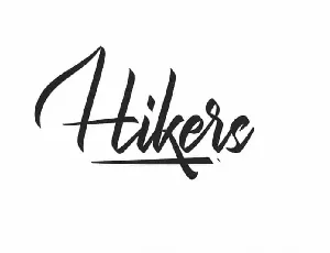 Hikers Calligraphy font