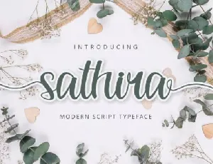 Sathira Calligraphy Script font