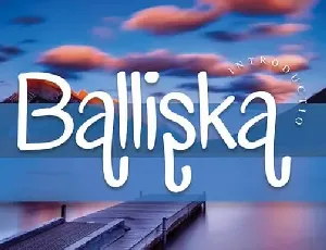 Balliska Handwriting font