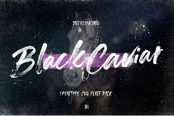 Black Caviar font