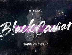 Black Caviar font