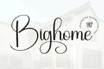 Bighome Script font