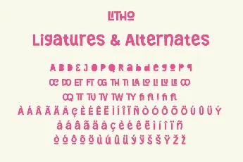 Litho DEMO font