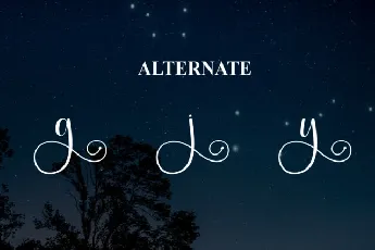 Starnight Calligraphy font