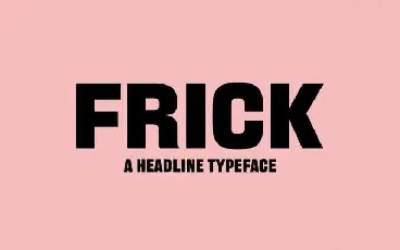 Frick font