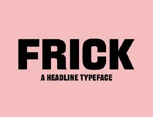 Frick font