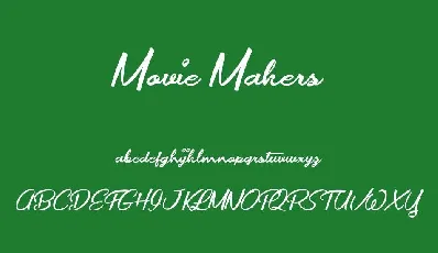 Movie Makers font