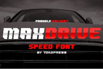 MAXDRIVE font