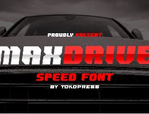 MAXDRIVE font