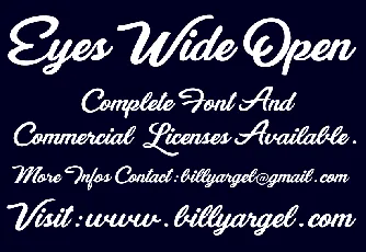 Eyes Wide Open font