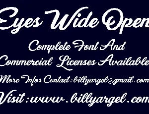 Eyes Wide Open font