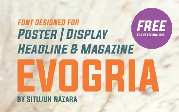 Evogria font