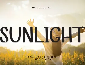 Sunlight Display font