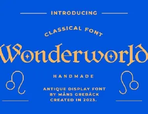 Wonderworld font