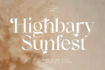 Highbary Sunfest font