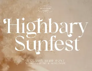 Highbary Sunfest font