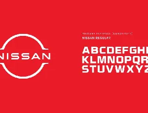 Nissan Logo font