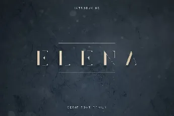 Elena Luxe Serif font