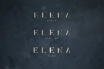 Elena Luxe Serif font