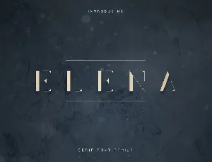 Elena Luxe Serif font