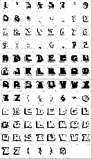 Chuckablock font