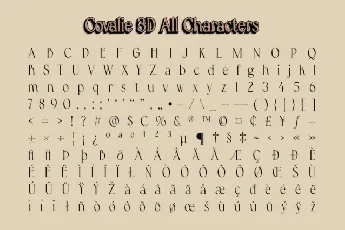 Covalie 3D font