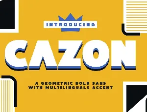 Cazon font