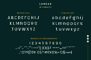 Lancar Personal Use font