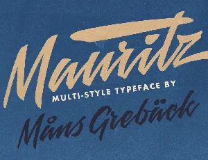 Mauritz PERSONAL USE font