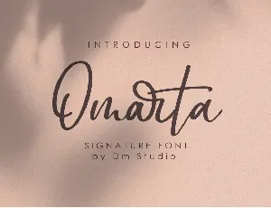 Omarta font