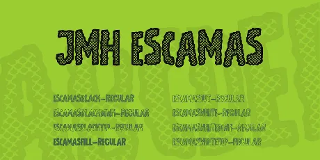 JMH Escamas font