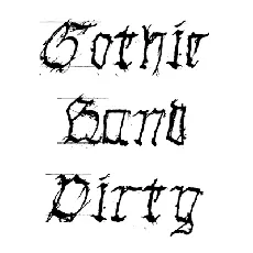 GothicHandDirty font