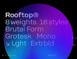 Rooftop Family font