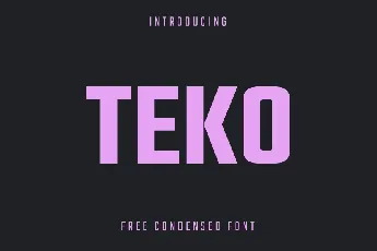 Teko Family font