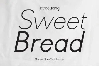 Sweet Bread font