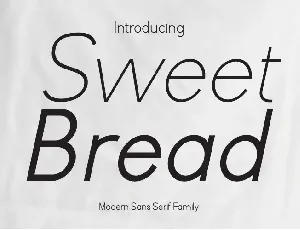 Sweet Bread font