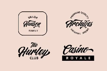 Restu Bundah Retro Script font