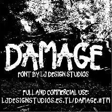 Damage font