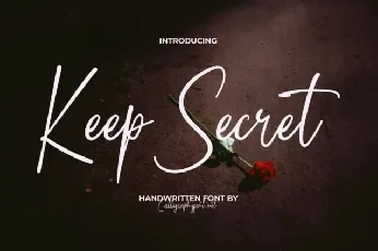 Keep Secret font